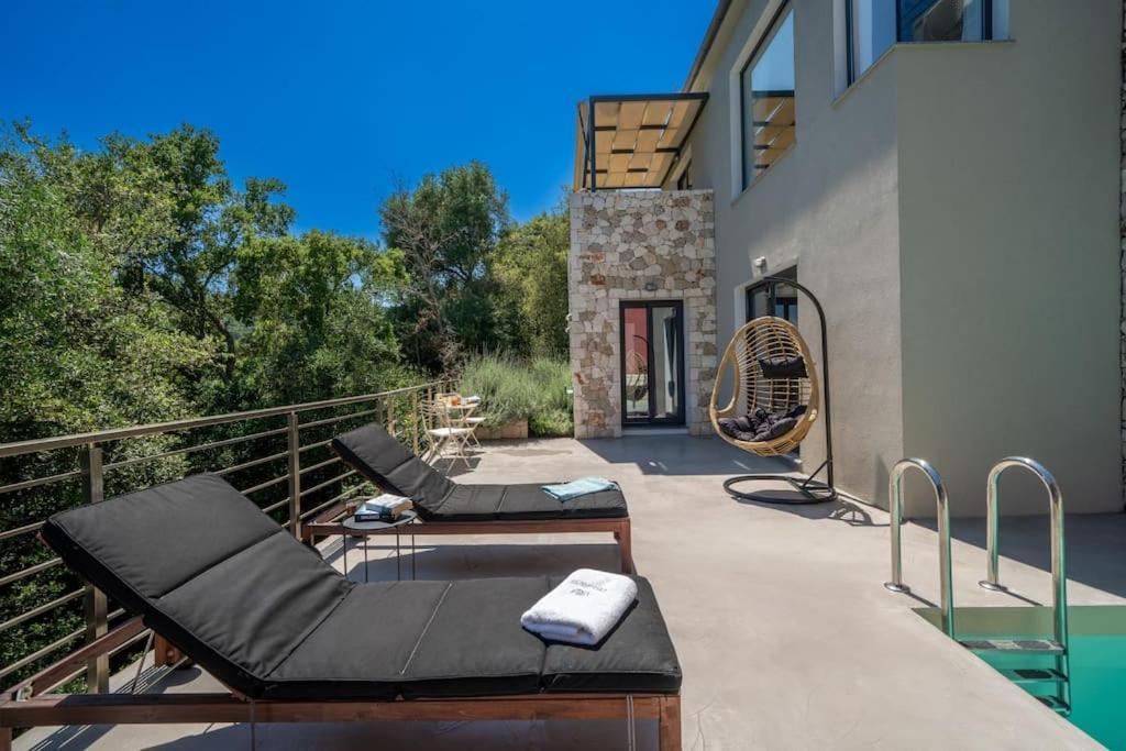 Villa Elisabeth Sea View Private Pool Fiskardo Kefalonia Katsaráta Exteriör bild